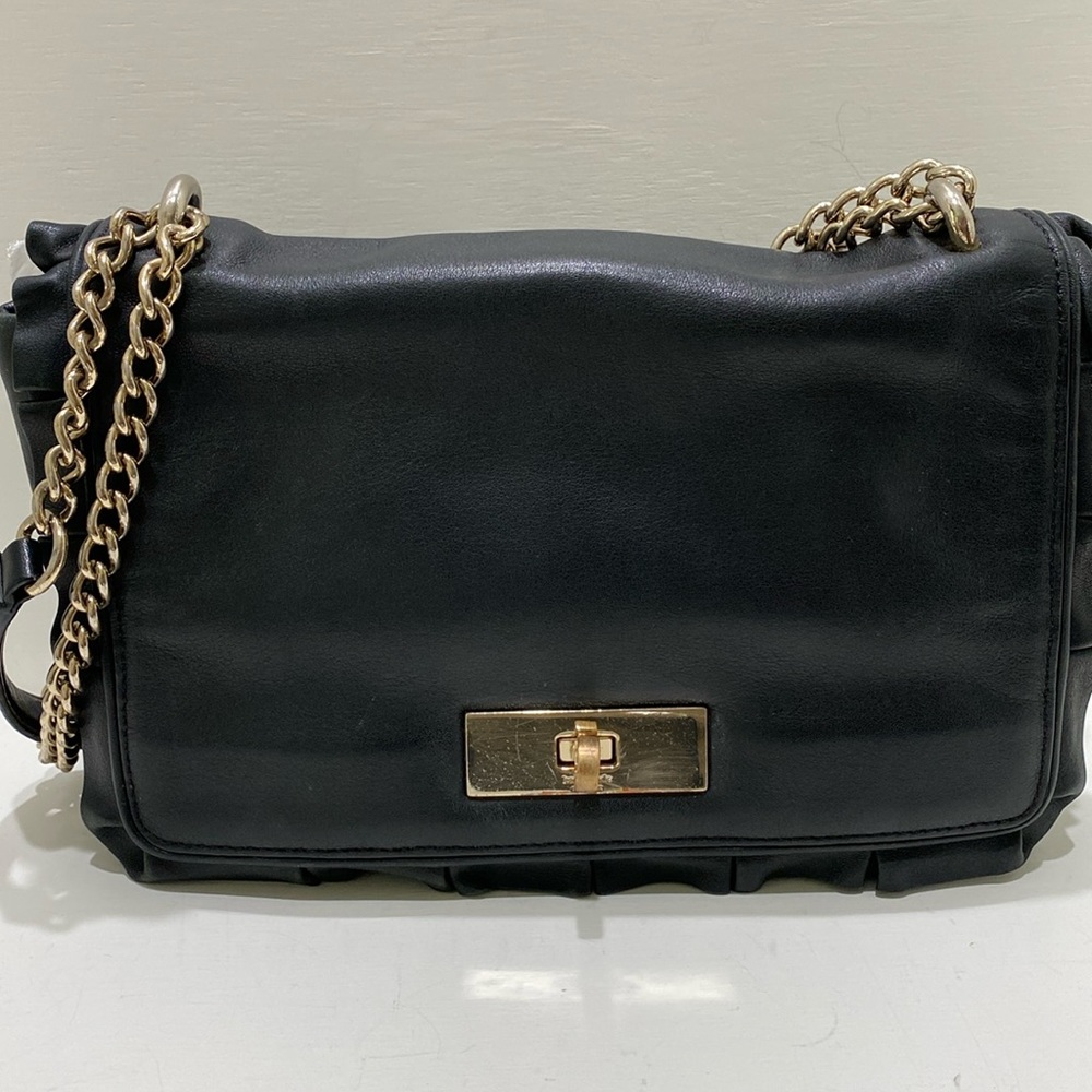 KATE SPADE “Daniella Danbury Street” Black Leather Shoulder/ Crossbody Bag